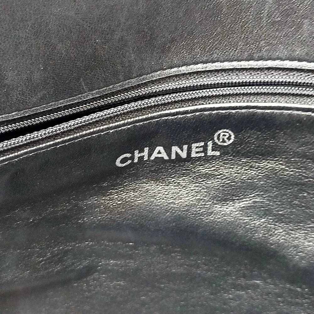 Chanel Black Lamb Skin Tote